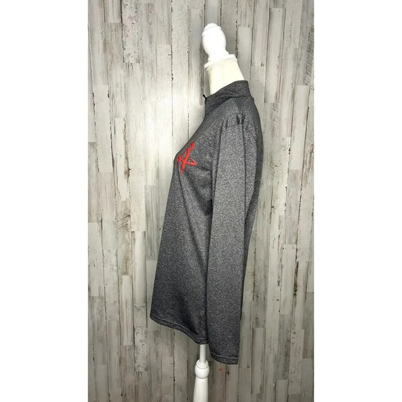 NWT NBA Ultra Game Houston Rockets Men's Quarter-Zip Pullover‎ Gray Size Small - Picture 7 of 8